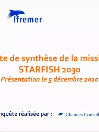 Synthèse de l'enquête pour la Mission Starfish 2030