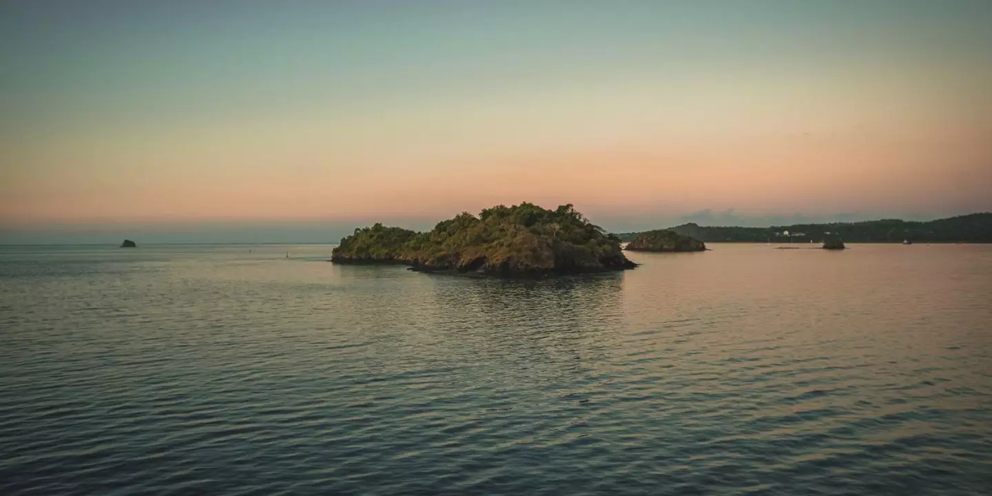 Paysage de l'océan indien