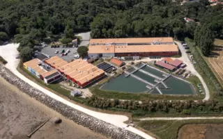 Vue aérienne de la station Ifremer de La Tremblade