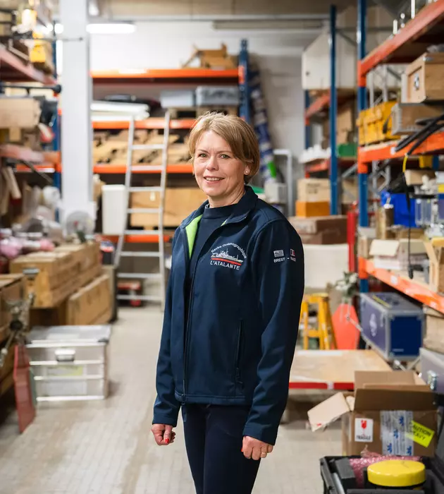 Sabrina Speich, océanographe à la Sorbonne, dans le laboratoire d'Océanographie et du Climat (LOCEAN), 2022.