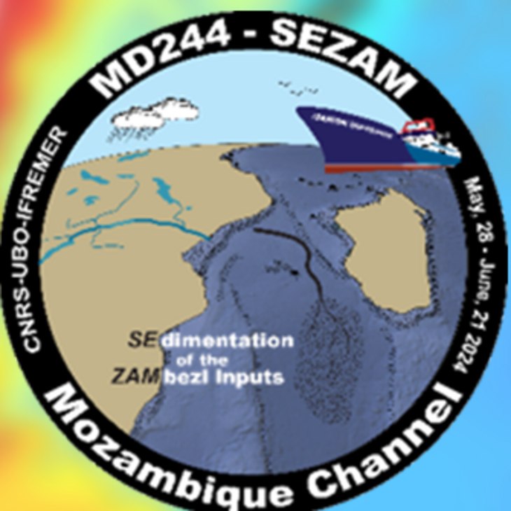 La campagne SEZAM a permis de cartographier la partie centrale du Canal du Mozambique, où s’accumulent les sédiments apportés par le Zambèze et d’autres fleuves du Mozambique et de Madagascar.