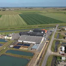 Vue aérienne de la plateforme de Bouin