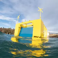 Dikwe, la digue à énergie positive - installation du prototype au môle Saint-Anne.