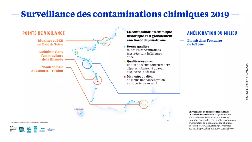 Carte Surveillance des contaminations chimiques